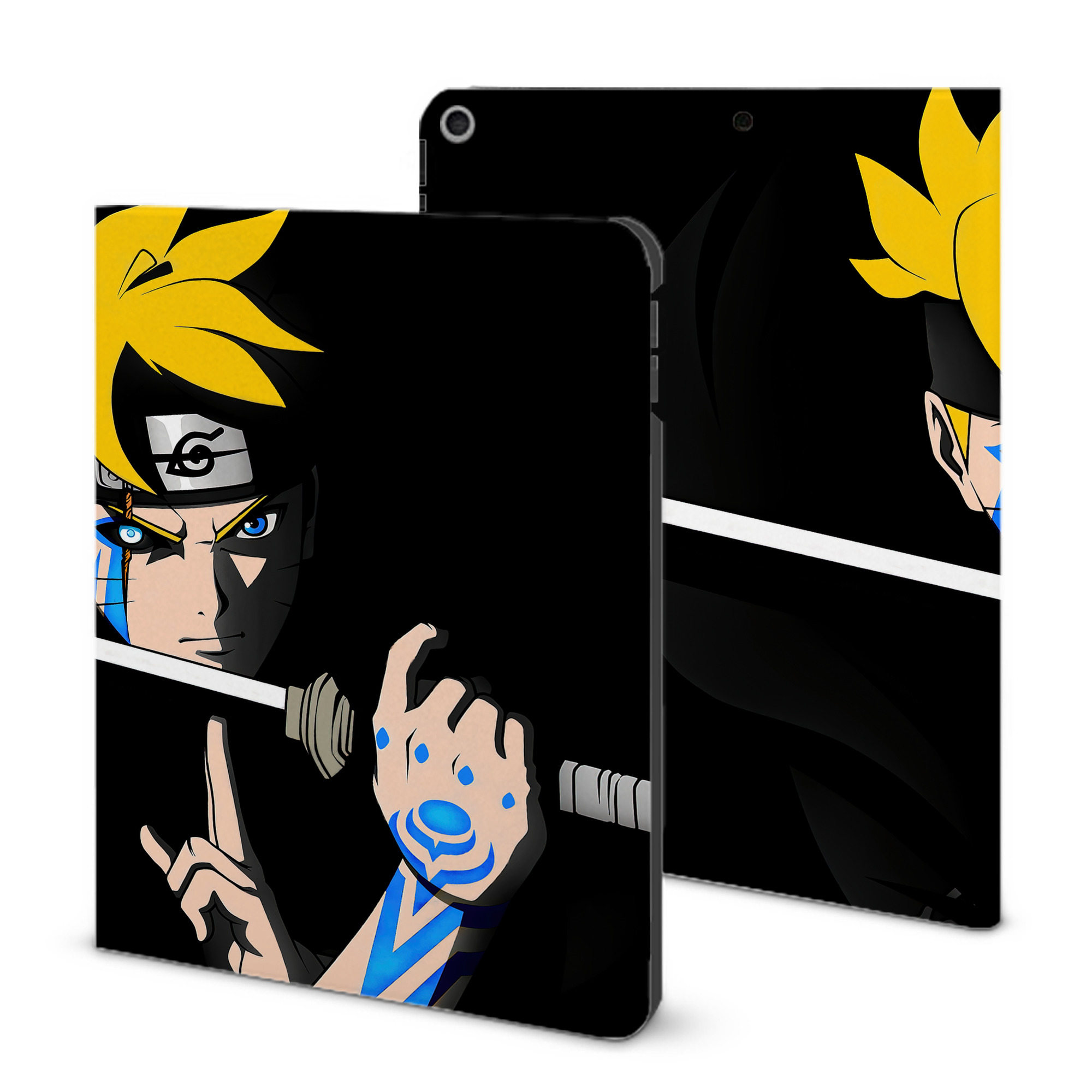 （画像用） NARUTO -ナルト- NARUTO -ナルト- 疾風伝 IPad ケース ブック型 PUレザー TPU 耐衝撃 軽量 薄型 ペン収納なし 全面保護 IPad 各モデル対応